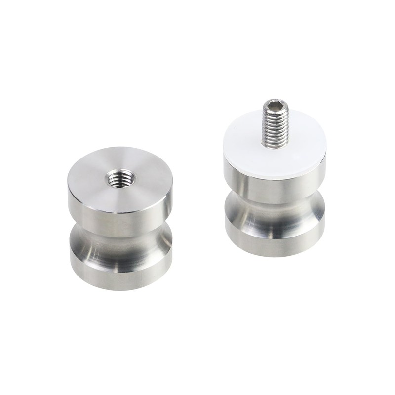 Crapyt 2 Pcs Bathroom I-Form Shower Glass Door Handle, Single