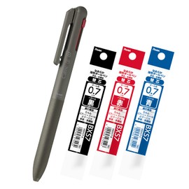 Pentel Calme AMZ-BXAC37DST Tri-Color Ballpoint Pen and Refill Set, 0.03 inches (0.7 mm), Khaki