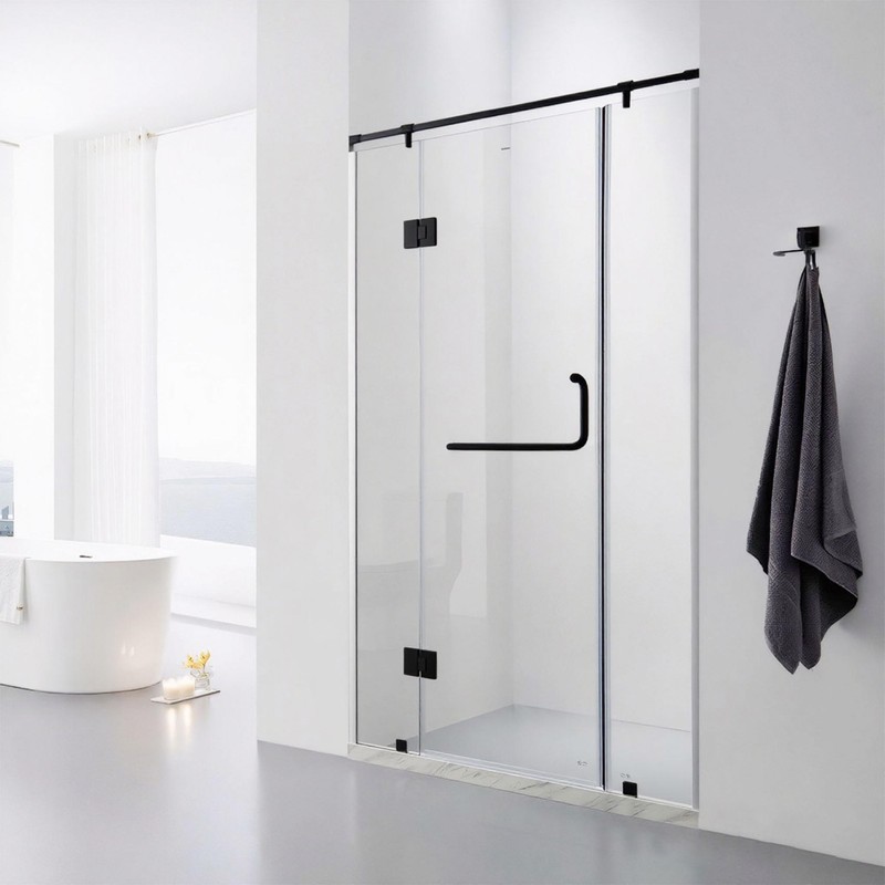 Menginvent Shower Door Hinges, 180 Degree Glass Door Hinges, Heavy-Duty