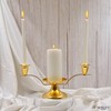 Hosley Gold Metal Unity Candle Holders for Wedding Ceremony Set.