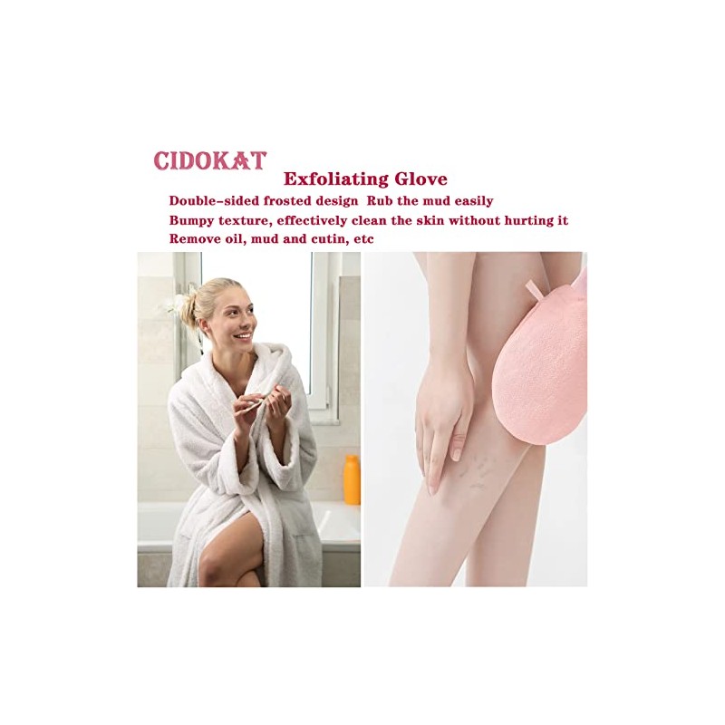 Exfoliating Mitt For Body Scrub Exfoliator Glove Revive Glow Keesa