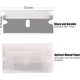 REXBETI 1000PCS Single Edge Razor Blades, Industrial Razor Blades, Box Cutter Replacement Blades, Glass Scraper Razor Blades