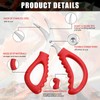 Gisafai 20 Pcs Kitchen Seafood Scissors for Crab Bulk,Leg Scissors
