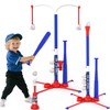 EagleStone 3-in-1 T-Ball Set for Kids 3-12 with 2 Bats,2