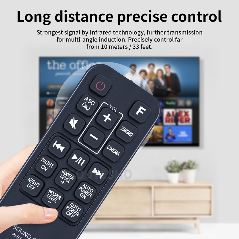 Replacement Remote Control AKB74815376 for LG Soundbar Speaker System SJ3
