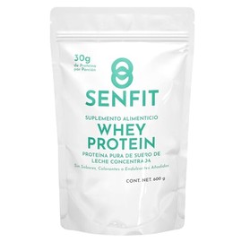 SENFIT | Proteína de Suero de leche | Proteína pura en polvo | Suplemento Alimenticio | Sin Sabores, Colorantes o Endulzantes Añadidos | 600 g