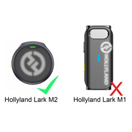 JCMOYUTY Windscreen for Hollyland M2 Wireless Microphone Deadcat Furry Cover, 2-Pack Pop Filter Accessory