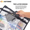 KASTONG 2 Layer Water-resistant Fishing Bait PVC Clear Storage Bag