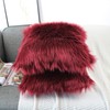 OYIMUA Burgundy 18x18 Cushion Covers Pack of 2 Fluffy Soft