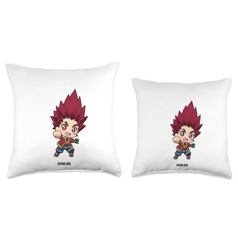 BEYBLADE BURST SURGE MINI HYUGA Throw Pillow