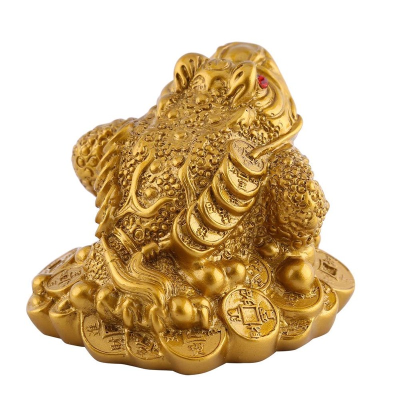 Feng Shui Money Frog, Lucky Money Toad Decorations,Ideal for Attracting
