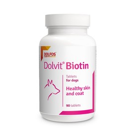Dolvit Biotin 90 tablets Vitamins Minerals Healthy Skin and Shiny Coat for Dogs