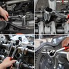 MAXPOWER 3-in-1 Ratchet Handle, Multifunctional Ratchet Wrench with 1/4", 3/8"