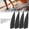 yaogohua Surfing Watershed Fin, 4 Piece Surfboard Fins Set, Plastic