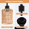 AIBISOD 4-Pack H Track Light Heads, Modern Rattan Track Lighting