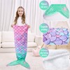 WERNNSAI Mermaid Tail Blanket - Soft Mermaid Blanket for Children