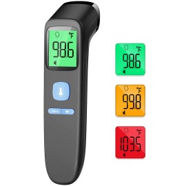 ANMEATE No-Touch Forehead Thermometer for Adults, Infrared Digital Thermomete...