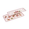 Bico Traditional Gingerbread Man Ceramic 14 inch Rectangular Serving Platter,