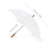 Jollybrolly Pink Straight Stick Lightweight Auto Open Umbrellas- 65cm Length,