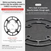YBEKI 104BCD Kettenschutz für Mountainbike (32-42T) | Leichtbau Aluminium Chainring
