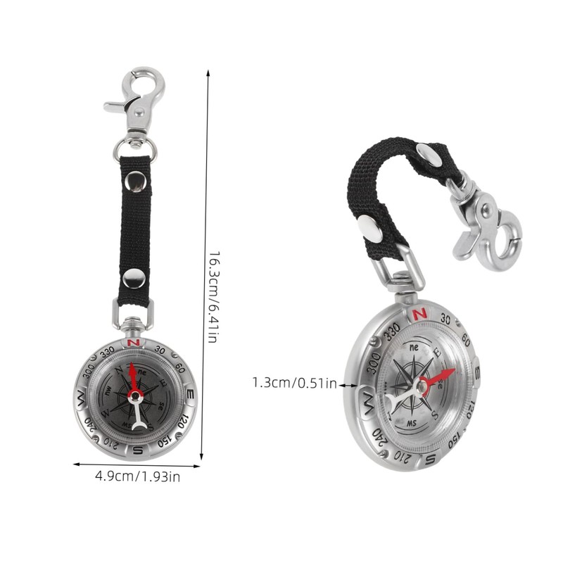 WHAMVOX Climbing Tool Compass Keyring Portable Digital Compass Outdoor Accessory