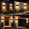 TERVEEX Solar Wall Lights Outdoor, 6 LED Solar Powered Wall