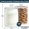 Dwbligt 2 Pack Cookie Jar, 1 Gallon Glass Jar with