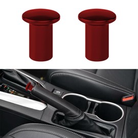 Lecctso 2PCS Turn Knob Drift Button, Aluminum E-Brake Handle Handbrake Emergency Cover, Universal Replacement Car Accessories Compatible with Subaru BRZ, Toyota GT86 and Scion FRS (Red)