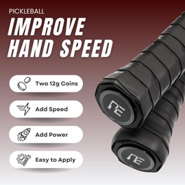 Cap Coins Weighted Paddle Counterbalance – Enhances Hand Speed and Reduces Head-Heavy Feel for Improved Control