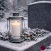 Mariles Lantern on Pole Ground Spike Handle for Standing Weatherproof