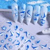 Summer Nail Art Stickers 3D Self-Adhesive Nail Decals Seashell Starfish