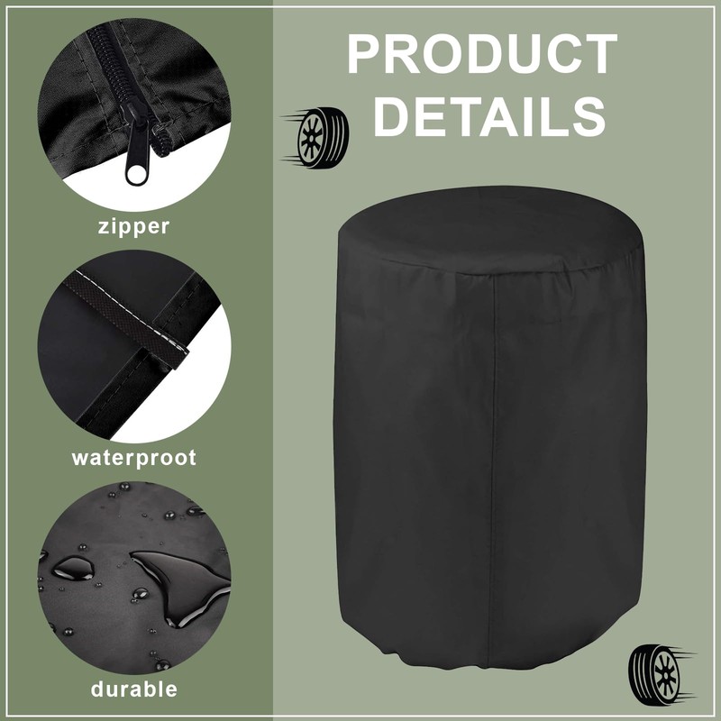 YANINEE Universal Tyre Cover, Tyre Protective Cover, Large Tyre Bag,