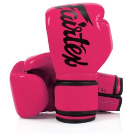 Fairtex BGV14 Pink/Black Muay Thai Boxing Glove - Size: 8 oz