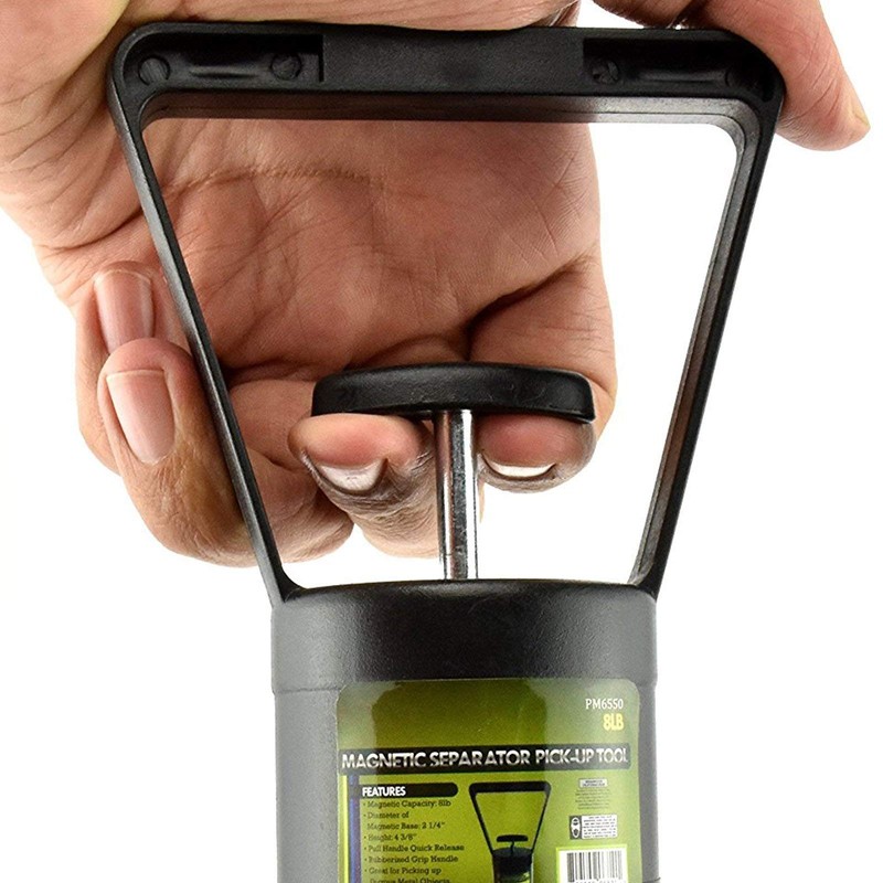 Gold Panning Portable Compact 8lb Magnetic Pickup Tool with Quick