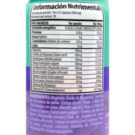 Magnesio (óxido) Alcaravea Papaya 60 Caps Vegetales Solanum                                                                                           