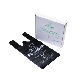 Poo-ches® Premium Compostable Dog Poo Bags 150 Pack - Extra Strong and Extra Large with Easy Tie Handles