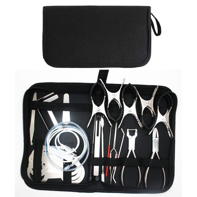 Jiayouy 26PCS Sax Repair Tool Kit include LED Leak Light