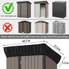 5x3Ft Outdoor Storage Shed Cover & Metal Garden Shed Cover