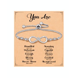 Kidbbi Confirmation Baptism Gifts for Teen Girls Teenage 5th 8th Graduation Christian Catholic Religious Birthday Cross Bracelet for Women Adults