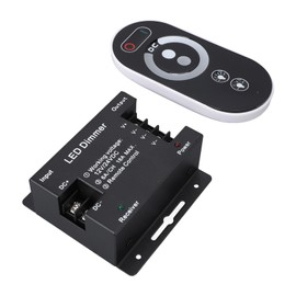 18A PWM LED Light Bar Dimmer Switch DC 12V-24V 18A PWM LED Light Bar Dimmer with RF Remote Control Brightness Adjustment Dimmer Light Switch