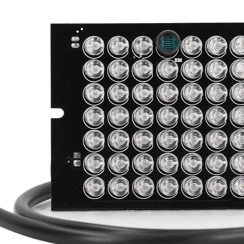 lvifloae 940nm DC12V Infrared Camera Lamp Board 48 LEDs Automatic