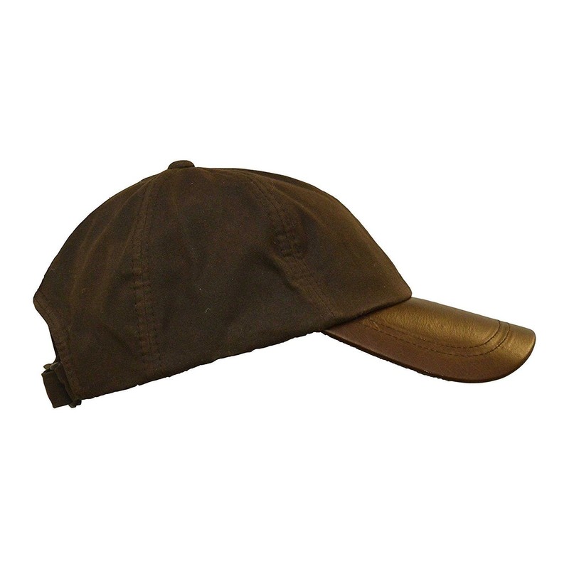 WALKER AND HAWKES - Wax Brunswick Baseball Cap w/Leather Peak