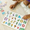 Melissa & Doug Lift & See Alphabet Wooden Peg Puzzle