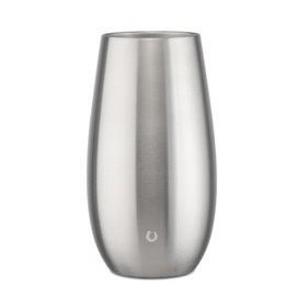 SNOWFOX Premium Vacuum Insulated, Triple Walled, Stainless Steel Wine Chiller w/Optimal fit to keep wine cold longer. Fits most Wine and Champagne Bottles. Non-Slip Silicon Base, Steel