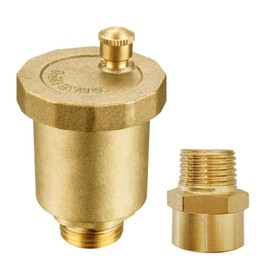 BesNPT Brass 1/2" NPT Male Air Vent Valve Automatic Float Valve Air Release Air Bleeder Valve
