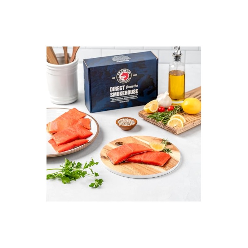 SeaBear Wild Alaskan Coho Salmon Dinner Fillets, 6 oz (12