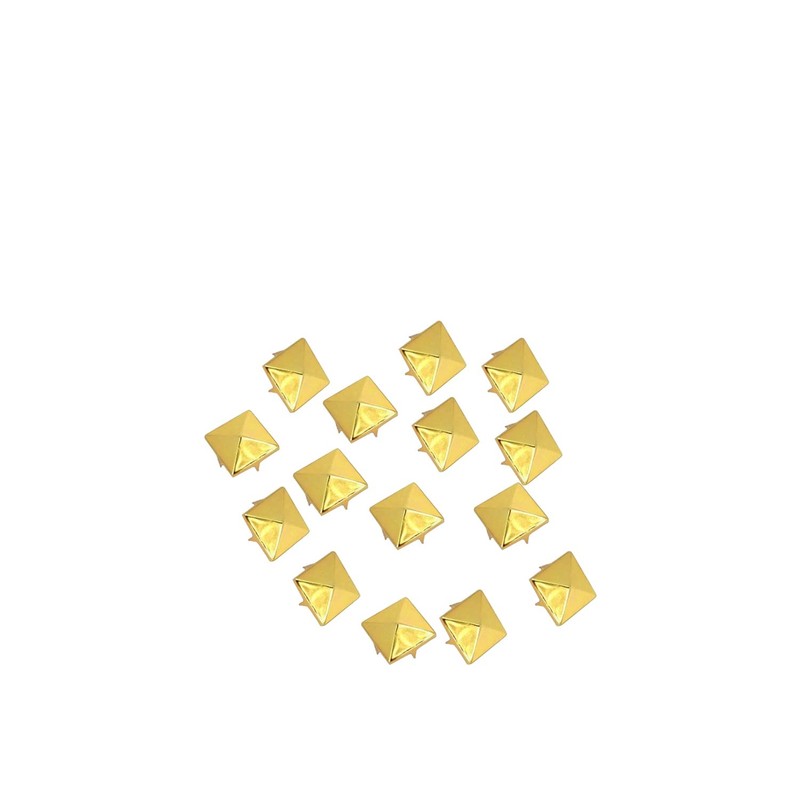 WedDecor 8mm Pyramid Studs Square Spike Punk Head for Leathercrafts,