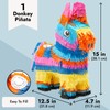 Rainbow Donkey Pinata for Birthday Party Decorations, Cinco de Mayo,
