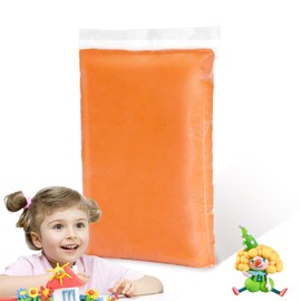 1.1LB Foam Clay, Air Dry Clay for Adults, Orange Air Dry Ultra Light Clay, Non-Toxic, Non-Sticky, Ideal Gift for Boys and Girls