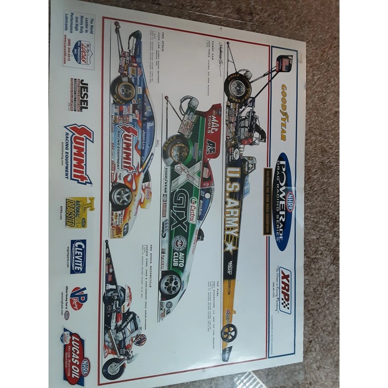 NHRA Vintage 2006 NHRA Powerade Champions Poster John Force Schumacher